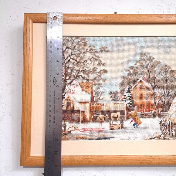 Vintage Currier & Ives An Heirloom Collection Winter Scenes Cross stitch - Picture 7 of 10